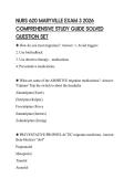 NURS 620 MARYVILLE EXAM 3 2026 COMPREHENSIVE STUDY GUIDE SOLVED QUESTION SET