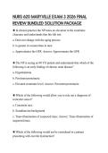 NURS 620 MARYVILLE EXAM 3 2026 FINAL REVIEW BUNDLED SOLUTION PACKAGE