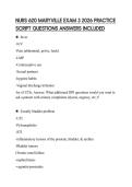 NURS 620 MARYVILLE EXAM 3 2026 PRACTICE SCRIPT QUESTIONS ANSWERS INCLUDED