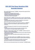 GCH 205 Final Exam Questions With Accurate Answers