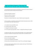 Legal and Ethical Aspects of Nursing Ch&period;2 Comprehensive Review with Solved Questions 