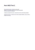 Nurs 6023 Test 2&period; Questions and Answers 2026