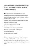 NURS 663 EXAM 1 COMPREHENSIVE EXAM SCRIPT 2026 SOLVED QUESTIONS WITH CORRECT ANSWERS