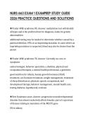 NURS 663 EXAM 1 EXAMPREP STUDY GUIDE 2026 PRACTICE QUESTIONS AND SOLUTIONS