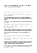 COSC 275 WORDS OF DAY EX2 QUESTIONS WITH VERIFIED ACCURATE ANSWERS