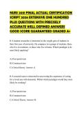 NURS 2031 FINAL ACTUAL CERTIFICATION SCRIPT 2026 EXTENSIVE ONE HUNDRED PLUS QUESTIONS WITH PRECISELY ACCURATE WELL DEFINED ANSWERS GOOD SCORE GUARANTEED GRADED A&plus;