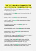 WGU D429 - Key Terms Exam UPDATED  QUESTIONS AND CORRECT ANSWERS