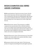 BIOS242 EXAMINATION 2026 VERIFIED ANSWER COMPENDIUM