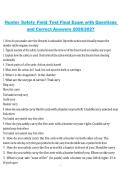 Hunter Safety Field Test Final Exam &ndash; 2026&sol;2027 &vert; Final exam questions with correct answers