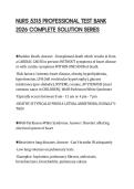 NURS 5315 PROFESSIONAL TEST BANK 2026 COMPLETE SOLUTION SERIES
