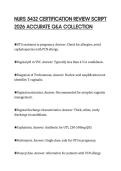 NURS 5432 CERTIFICATION REVIEW SCRIPT 2026 ACCURATE Q&A COLLECTION