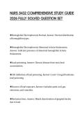 NURS 5432 COMPREHENSIVE STUDY GUIDE 2026 FULLY SOLVED QUESTION SET