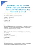 Alpha Kappa Alpha MIP Test Exam 2026&sol;2027 Actual Exam &vert; 100&percnt; Correct Answers with Detailed Rationales &vert; Pass Guaranteed - A&plus; Graded