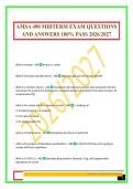 AMSA 490 MIDTERM EXAM QUESTIONS AND ANSWERS 100&percnt; PASS 2026&sol;2027