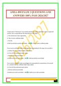 AMSA 490 EXAM 2 QUESTIONS AND ANSWERS 100&percnt; PASS 2026&sol;2027