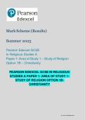Pearson Edexcel GCSE Religious Studies A Paper 1&colon; Area of Study 1 &ndash; Study of Religion &lpar;Option 1B&colon; Christianity&rpar;