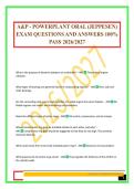 A&P - POWERPLANT ORAL &lpar;JEPPESEN&rpar; EXAM QUESTIONS AND ANSWERS 100&percnt; PASS 2026&sol;2027