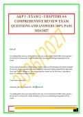 A&P 1 - EXAM 2 - CHAPTERS 4-6 COMPREHENSIVE REVIEW EXAM QUESTIONS AND ANSWERS 100&percnt; PASS 2026&sol;2027