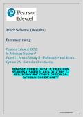 Pearson Edexcel GCSE Religious Studies A Paper 3&colon; Area of Study 3 &ndash; Philosophy and Ethics &lpar;Option 3A&colon; Catholic Christianity&rpar;