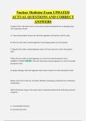 Nuclear Medicine Exam UPDATED  ACTUAL QUESTIONS AND CORRECT  ANSWERS
