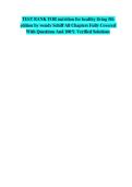 Test Bank for Nutrition for Healthy Living &lpar;5th Edition&rpar; by Wendy Schiff