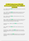LVMPD Written Exam UPDATED  ACTUAL QUESTIONS AND CORRECT  ANSWERS