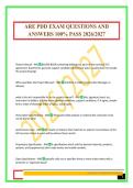 ARE PDD EXAM QUESTIONS AND ANSWERS 100&percnt; PASS 2026&sol;2027