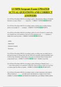 LVMPD Sergeant Exam UPDATED  ACTUAL QUESTIONS AND CORRECT  ANSWERS