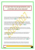 A3 ASE TEST EXAM QUESTIONS AND ANSWERS 100&percnt; PASS 2026&sol;2027