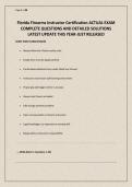 Florida Firearms Instructor Certification ACTUAL EXAM COMPLETE QUESTIONS AND DETAILED SOLUTIONS LATEST UPDATE THIS YEAR