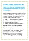 NURS 6630 FINAL EXAM &lpar;5 VERSIONS&comma; LATEST&rpar; & NURS 6630 MIDTERM EXAM &lpar;5 VERSIONS&comma; LATEST&rpar;&colon; WALDEN UNIVERSITY &vert;75 Q & A IN EACH VERSION&comma; 100&percnt; VERIFIED AND CORRECT Q & A&vert;