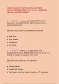 ACAS EXAM BEST PRACTICE KNOWLEDGE &lpar;BPG&rpar;  &lpar;ACTUAL 2025&sol;2026&rpar; EXAM 1&comma; 2&comma; 3&comma; 4&comma; 5 & 6 QUESTIONS  AND 100&percnt; VERIFIED ANSWERS