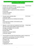 Financial Markets & Institutions Chapter 1 Exam Review Questions And Answers 100&percnt; Verified&excl;&excl;&excl;