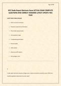 NYC Radio Repair Mechanic Exam ACTUAL EXAM COMPLETE QUESTIONS AND CORRECT ANSWERS LATEST UPDATE THIS YEAR