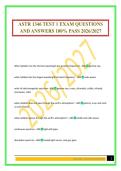 ASTR 1346 TEST 1 EXAM QUESTIONS AND ANSWERS 100&percnt; PASS 2026&sol;2027