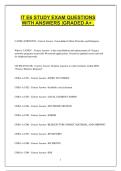 IT E6 STUDY EXAM QUESTIONS WITH ANSWERS &vert;GRADED A&plus; &period;