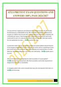 ATLS PRETEST EXAM QUESTIONS AND ANSWERS 100&percnt; PASS 2026&sol;2027