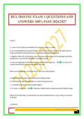 BUL 5810 FSU EXAM 1 QUESTIONS AND ANSWERS 100&percnt; PASS 2026&sol;2027
