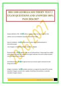 BIO 1108 GEORGIA SOUTHERN TEST 2 EXAM QUESTIONS AND ANSWERS 100&percnt; PASS 2026&sol;2027