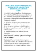 SMOG CHECK INSPECTOR EXAM CA TEST BANK UPDATED 2026 COMPLETE QUESTIONS AND ANSWERS EXAM