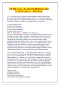 NR 603 Week 1 Exam &ndash; Questions and Verified Answers 2026 Prep Comprehensive Study Material