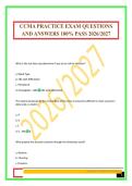 CCMA PRACTICE EXAM QUESTIONS AND ANSWERS 100&percnt; PASS 2026&sol;2027