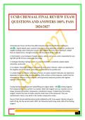 UCSB CHEM 6AL FINAL REVIEW EXAM QUESTIONS AND ANSWERS 100&percnt; PASS 2026&sol;2027