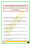 ATI FUNDAMENTALS CMS REVIEW EXAM QUESTIONS AND ANSWERS 100&percnt; PASS 2026&sol;2027