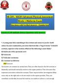 NR 509 &sol; NR509 Advanced Physical Assessment Week 1 Midterm Exam Review&colon; Foundations & Health History &ndash; Updated
