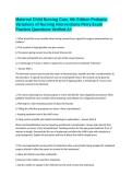 Maternal Child Nursing Care&comma; 6th Edition Pediatric Variations of Nursing Interventions Perry Exam Practice Questions Verified A&plus; 
