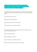 Nursing Care During Labor & Birth Foundations of Maternal-Newborn & Women's Health Nursing&comma; 7th Ed Questions & Answers Already Graded A&plus;