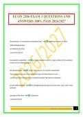 ECON 2306 EXAM 3 QUESTIONS AND ANSWERS 100&percnt; PASS 2026&sol;2027