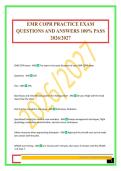 EMR COPR PRACTICE EXAM QUESTIONS AND ANSWERS 100&percnt; PASS 2026&sol;2027