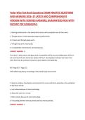 RN Fundamentals of Nursing Exam &ndash; Latest Complete Update &ndash; Practice Questions with Verified Answers and Rationales